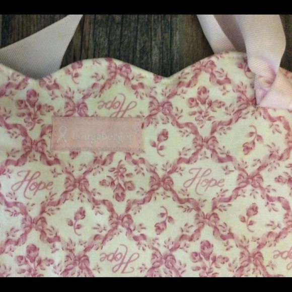 Longaberger Breast Cancer Bag Purse Tote - Picture 3 of 4